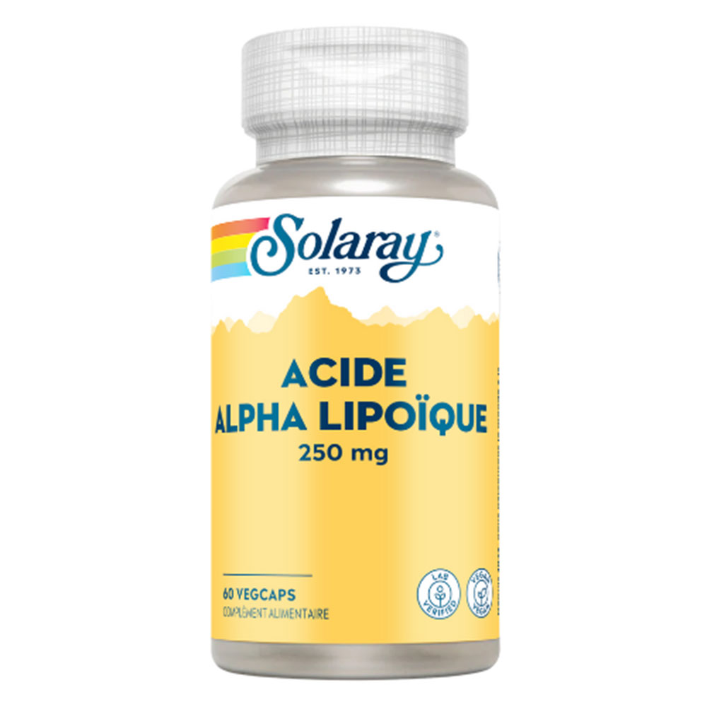 Solaray Acido alfa lipoico 250 mg 60 Capsule