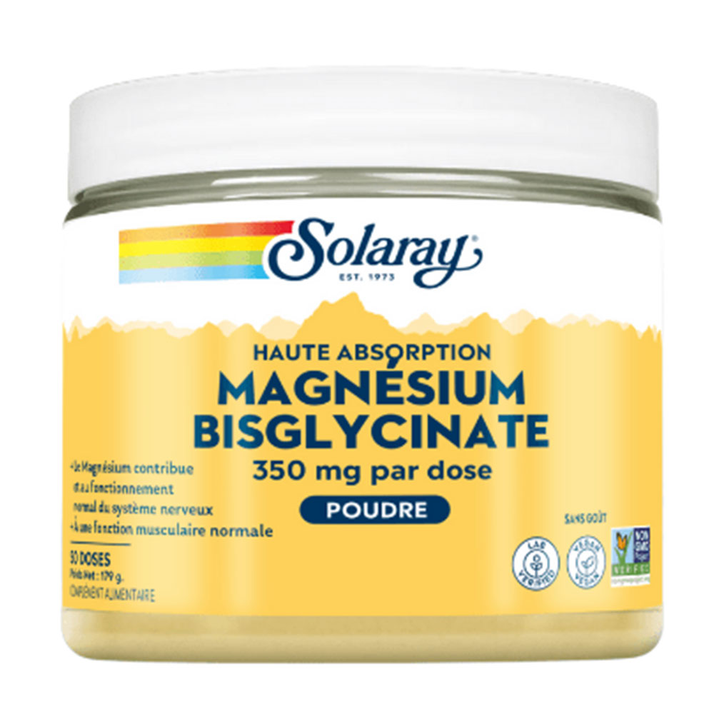 Solaray Magnesio bisglicinato 350 mg Polvere 179g