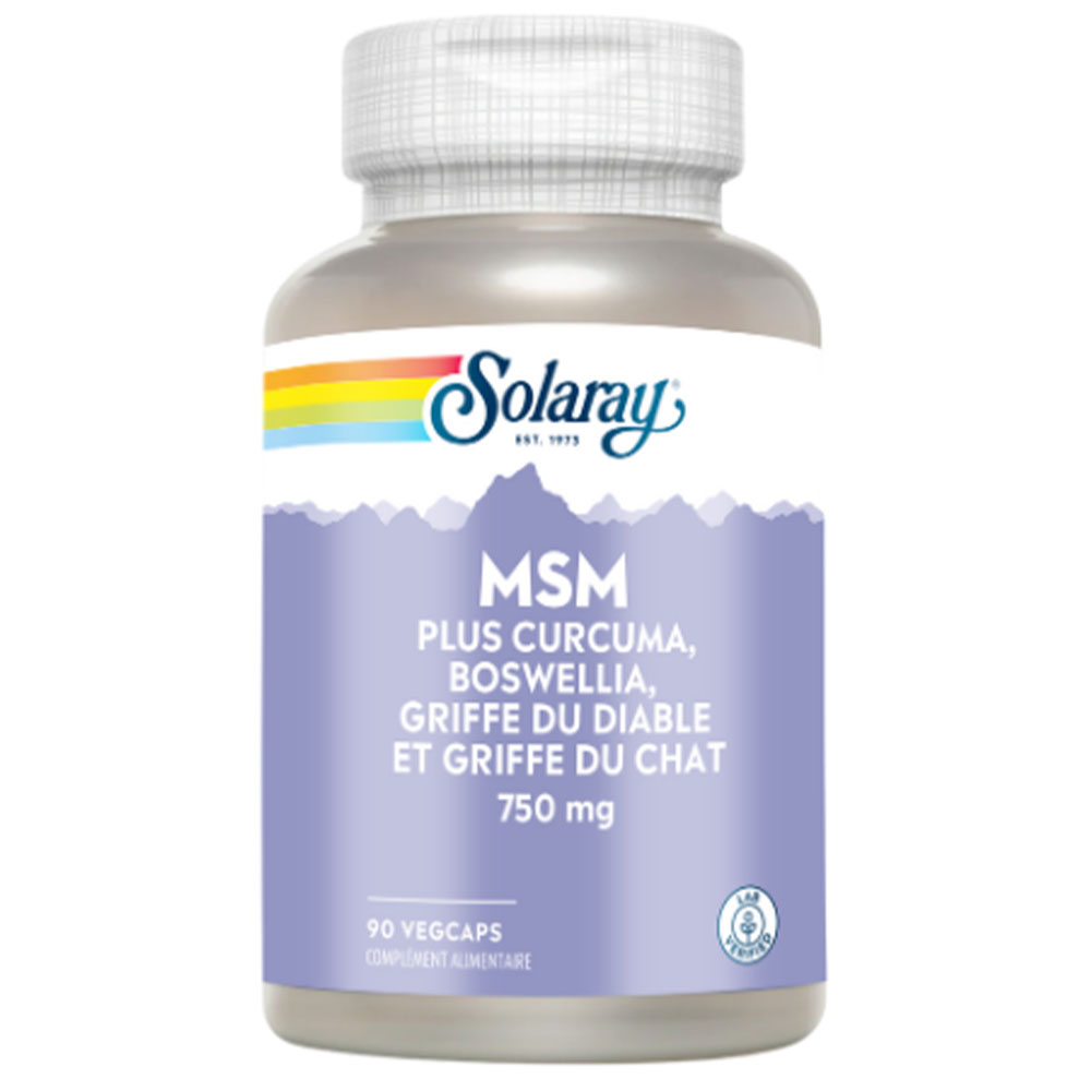 Solaray Curcuma MSM plus boswellia harpago e uncinaria 90 Capsule