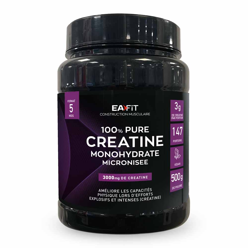 Eafit Costruzione muscolare Pure Creatine Format 5 Mois Goût neutre 500g