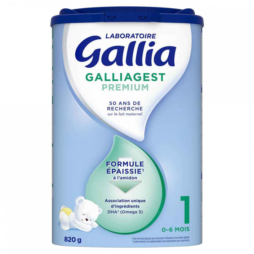 Gallia Galliagest Latte in polvere 1 Premium formula addensata per neonati da 0 a 6 mesi 800 g