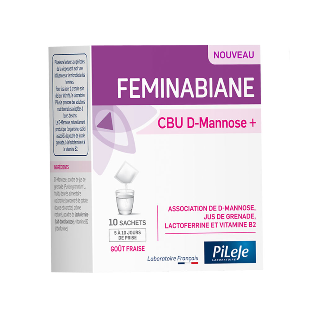 Pileje Feminabiane CBU D-Mannosio+ Goût Fraise 10 bustine da diluire