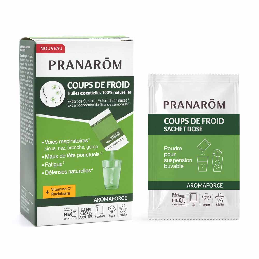 Pranarôm Aromaforce Raffreddore Vitamina C Ravintsara 9 borse