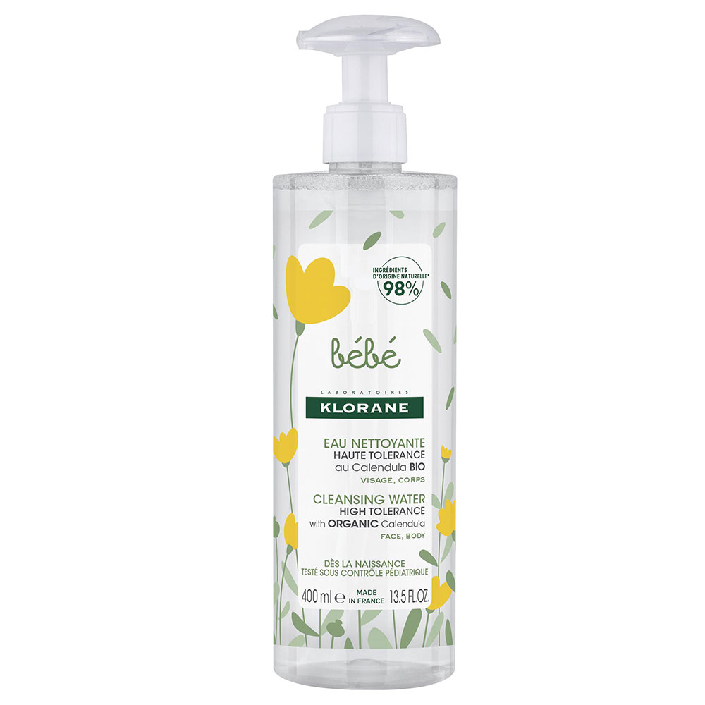 Klorane Neonato Acqua Detergente alla Calendula Senza Risciacquo 400ml