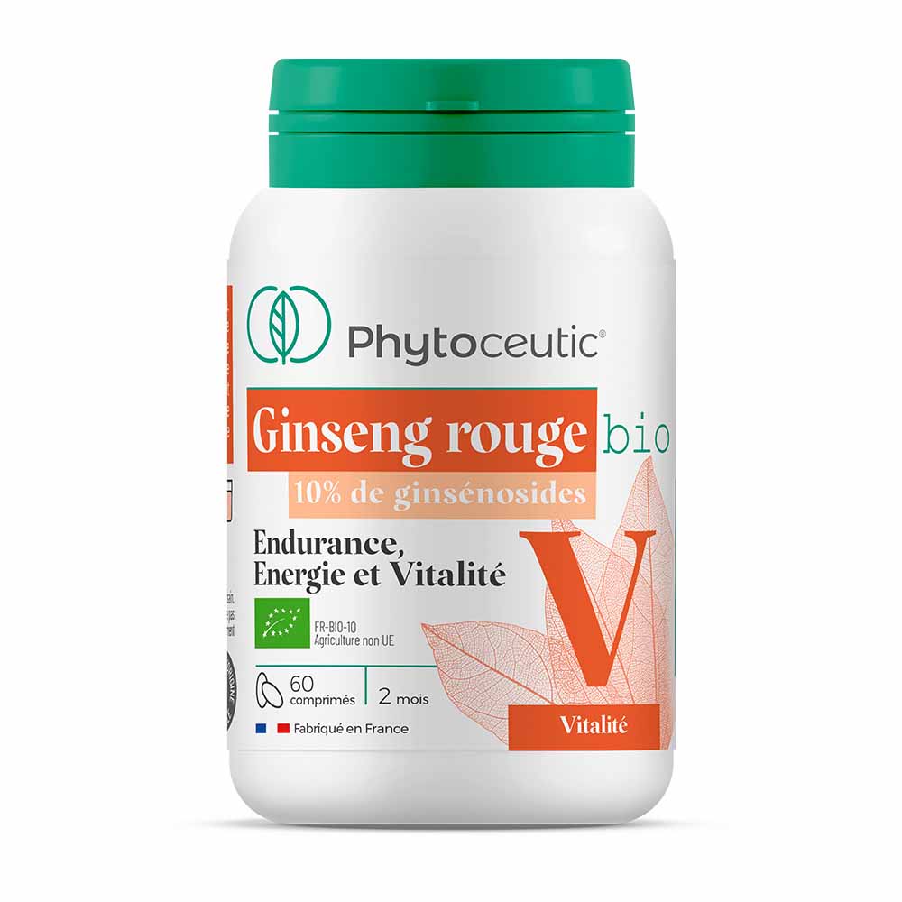 Phytoceutic Ginseng rosso biologico Vitalità 60 compresse