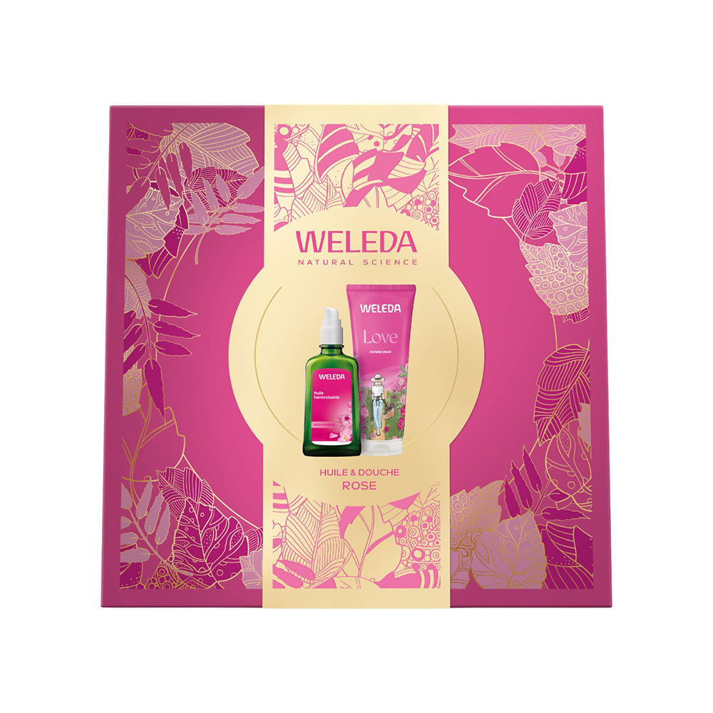Weleda Cofanetto Rosa per il Corpo Olio e Doccia