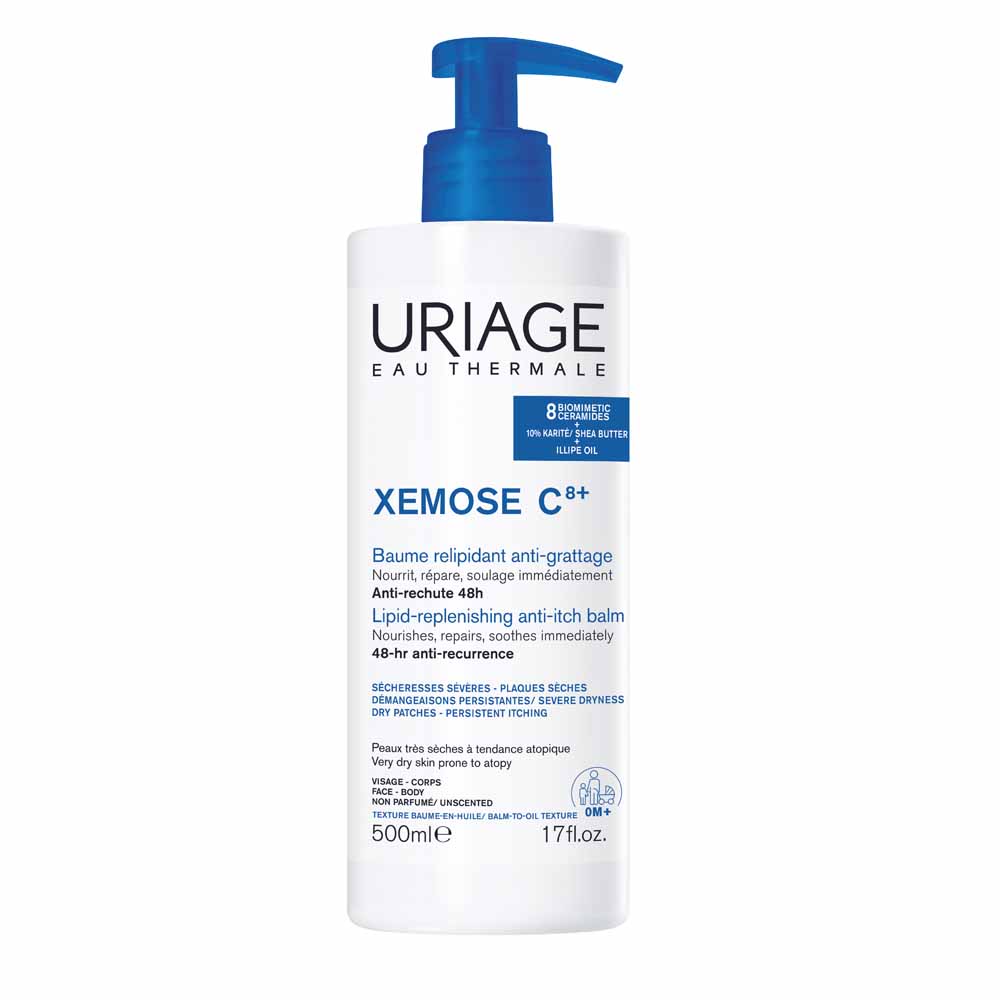 Uriage Xémose C8+ Oleo Balsamo lenitivo antigraffio Secchezza grave Pelle atopica 500ml