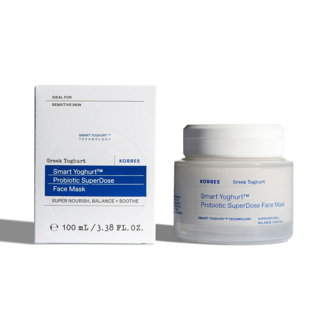 Korres Yogurt greco Maschera viso Smart Yoghurt super dose di probiotici 100 ml