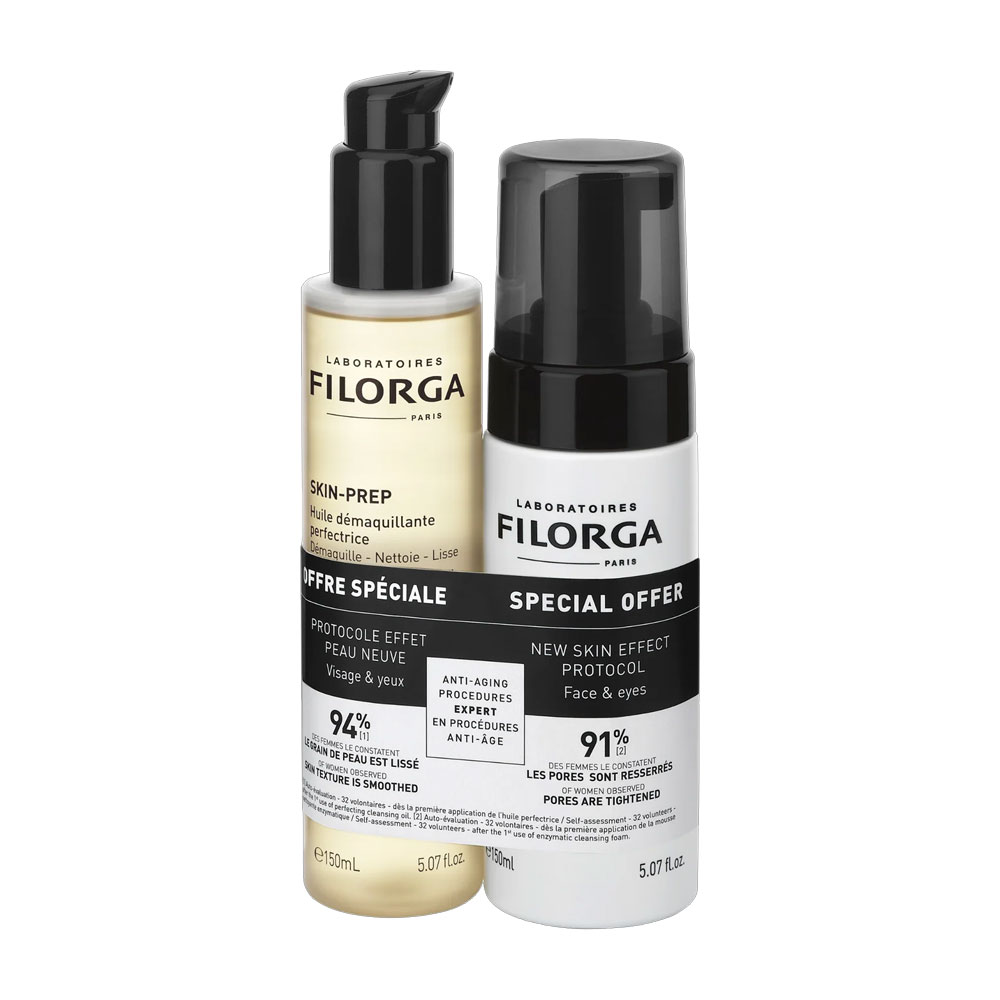 Filorga Skin-Prep Olio + Schiuma detergente Duo 2x150