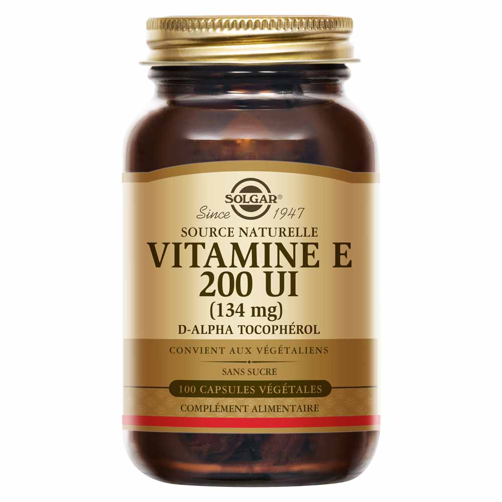Solgar Vitamina E 200 UI 200 UI con azione antiossidante per bellezza e stress ossidativo 50 capsule