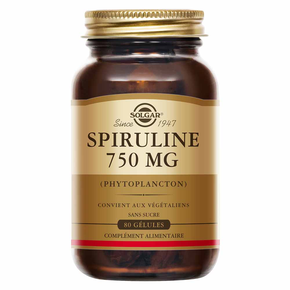 Solgar Spirulina per vitalità e detox 80 compresse