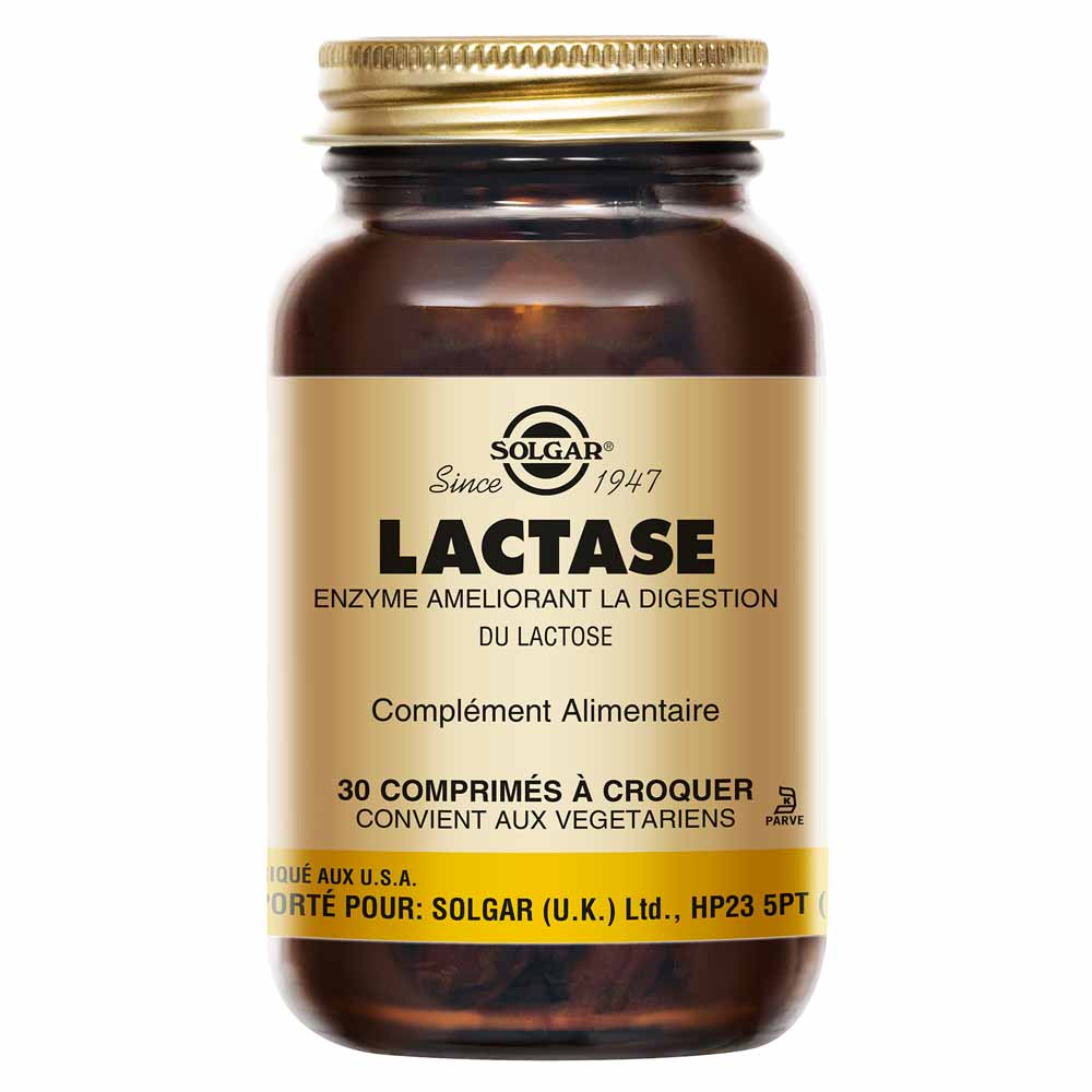 Solgar Lattasi digestione lattosio disintossicazione 30 compresse masticabili