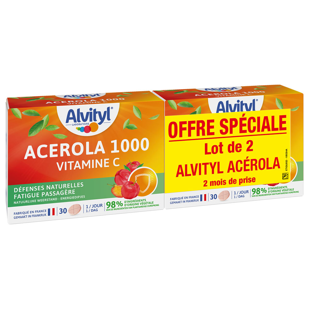Alvityl Acerola 1000 Vitamine C 2x30 compresse