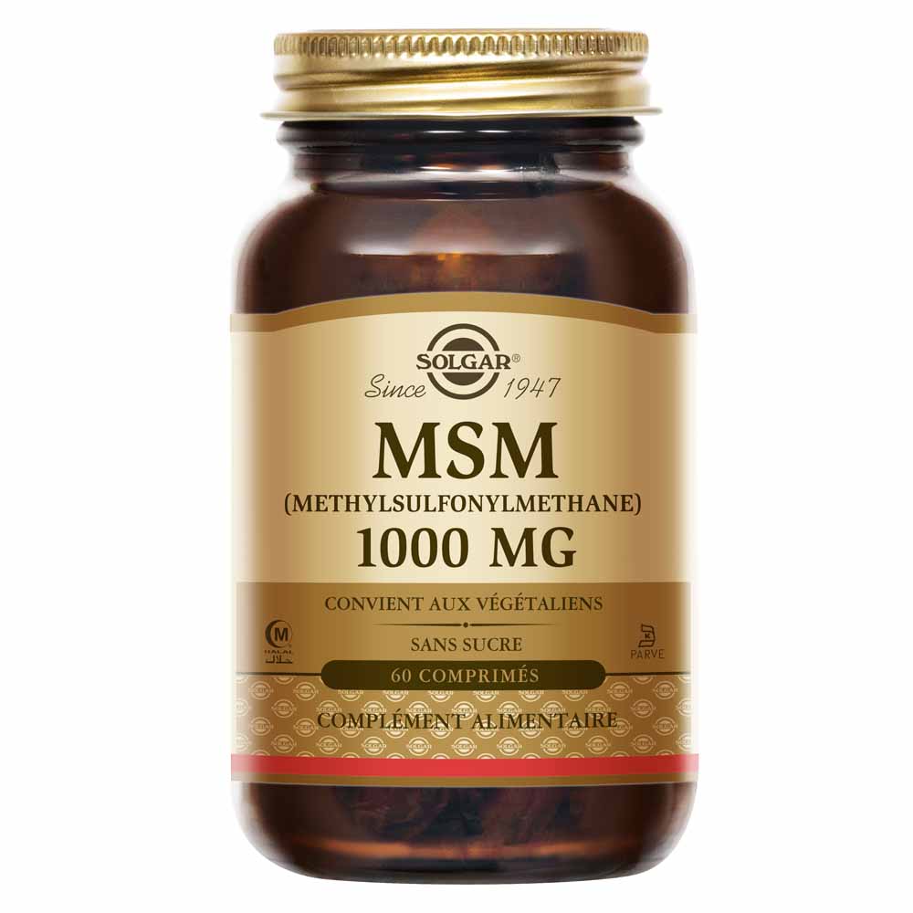 Solgar MSM 1000 mg per ossa e cartilagini 60 compresse