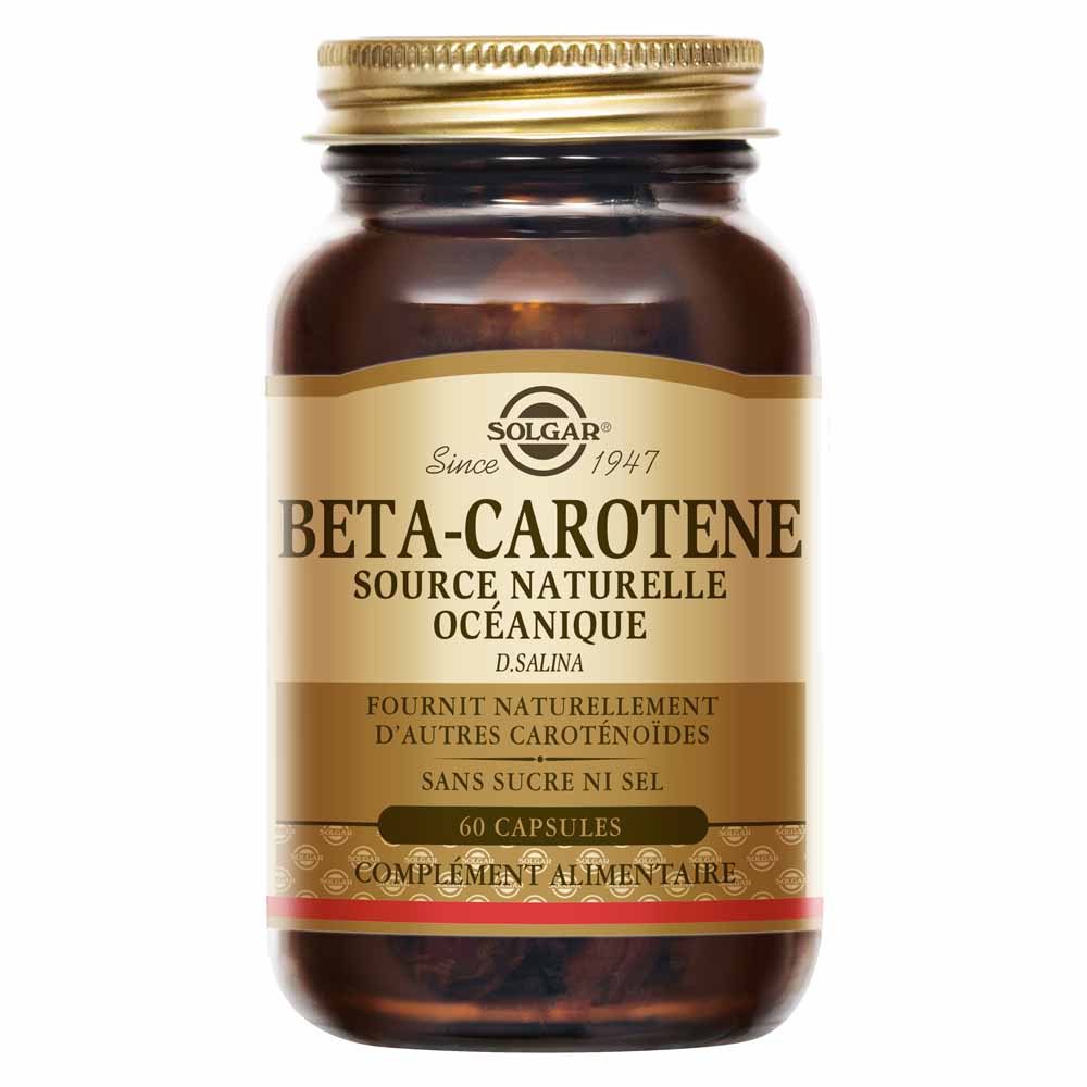 Solgar Beta-carotene 7 mg per la preparazione della pelle al sole 60 capsule