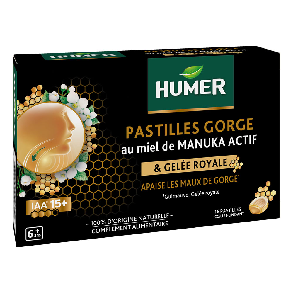 Humer Pastiglie al miele di Manuka attivo con pappa reale x16
