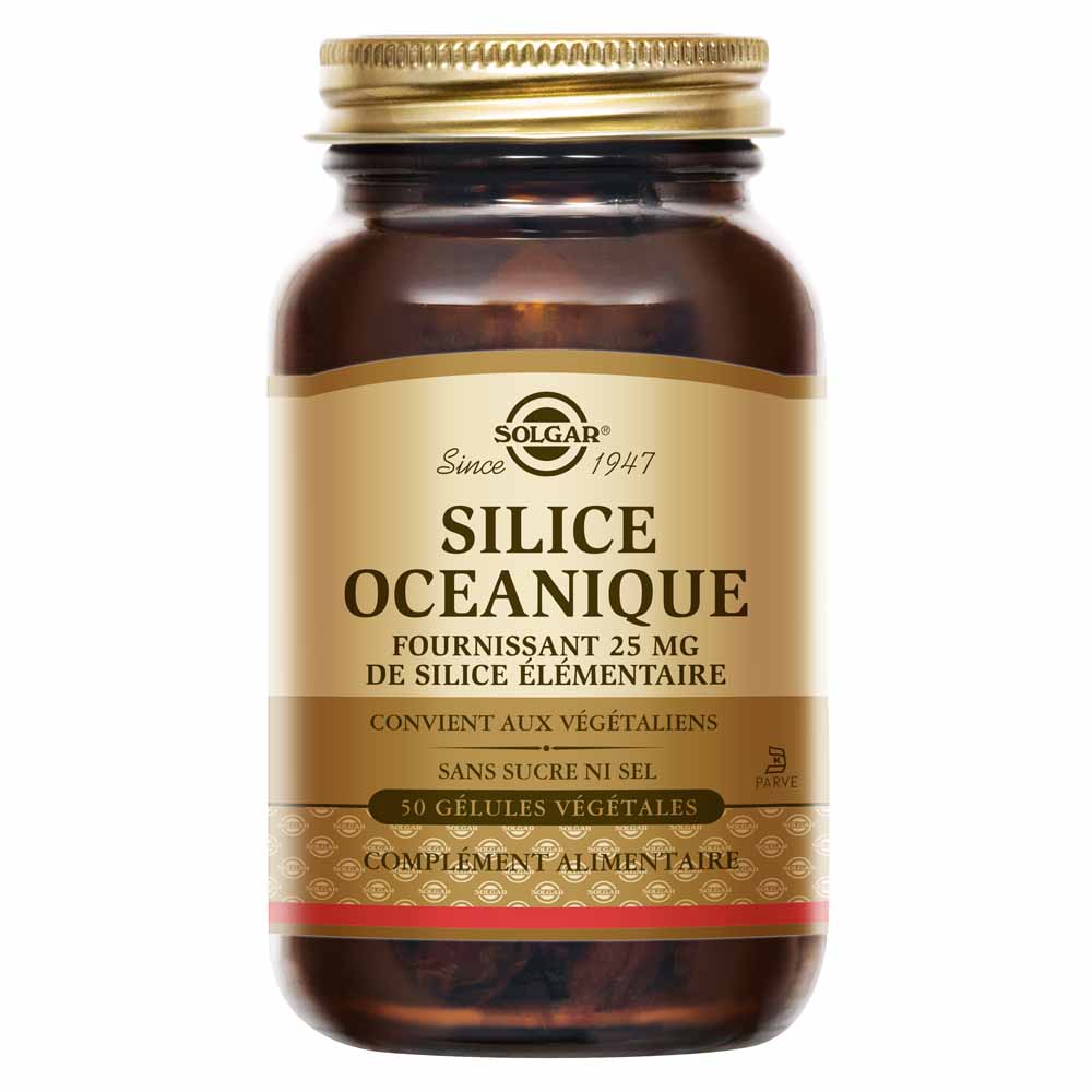 Solgar Silice oceanica per pelle, capelli, unghie e ossa 50 capsule vegetali