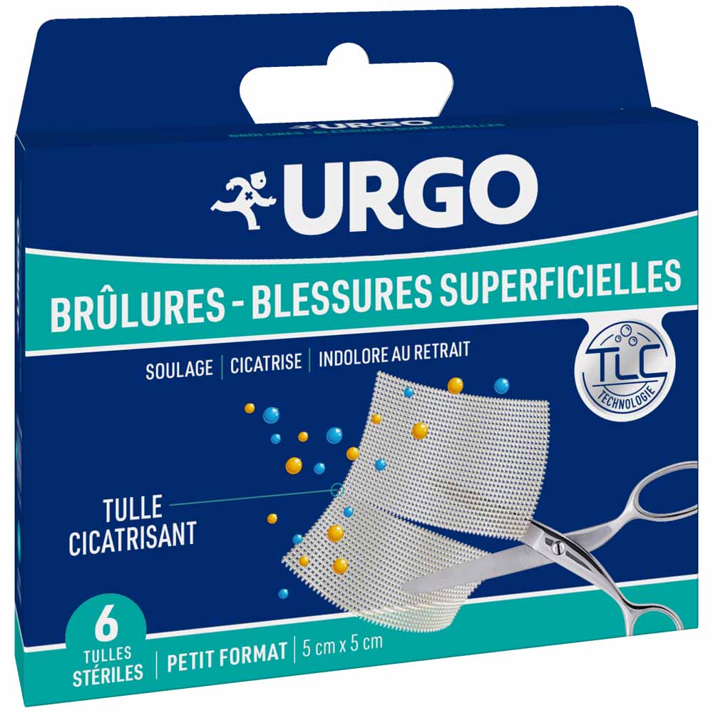 Urgo Ferite superficiali tulle sterili 5x5cm x6