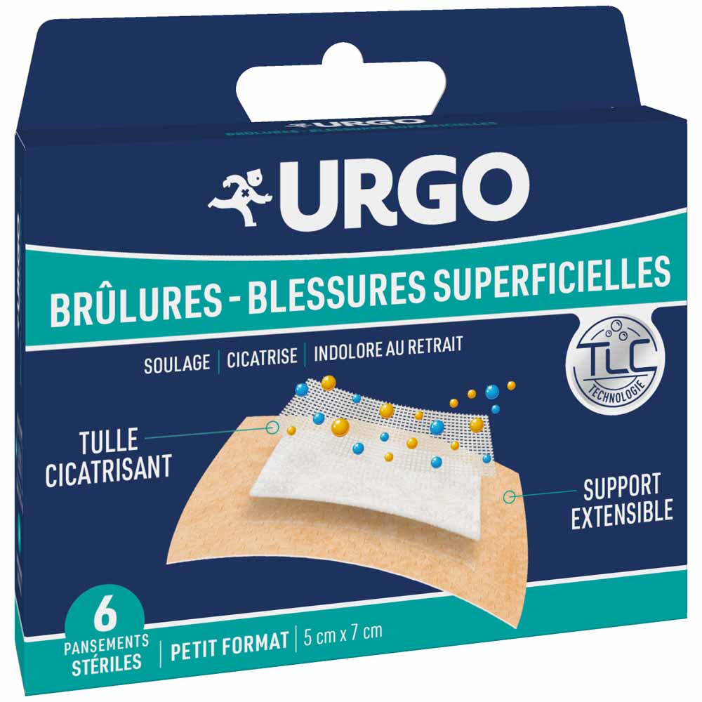 Urgo Ferite superficiali Medicazioni sterili 5x7cm x6