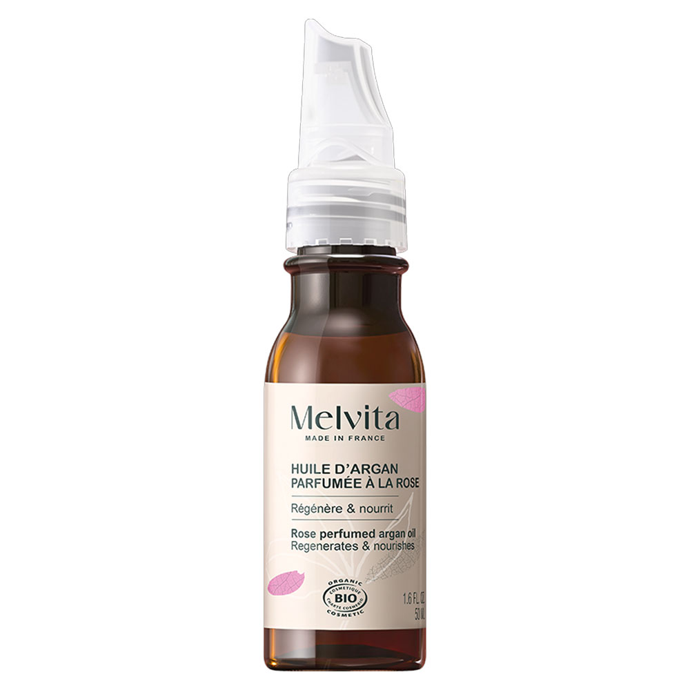 Melvita Olio d'argan bio profumato alla rosa 50 ml