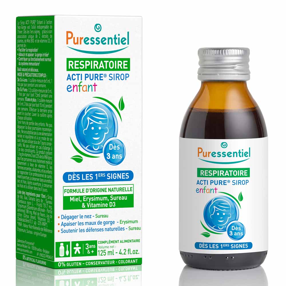Puressentiel Respirazione Sciroppo per bambini Acti Pur Gusto naturale 125 ml