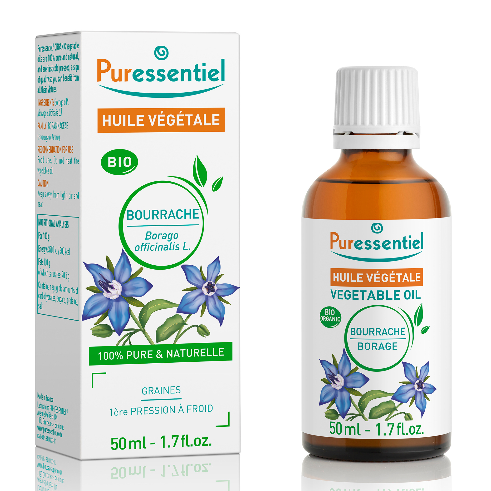Puressentiel Oli vegetali Borragine Bio 50ml