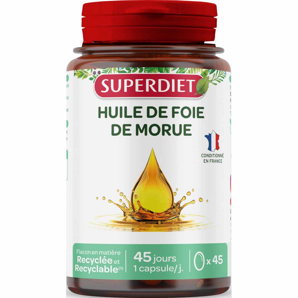 Superdiet Olio di fegato di merluzzo 45 capsule