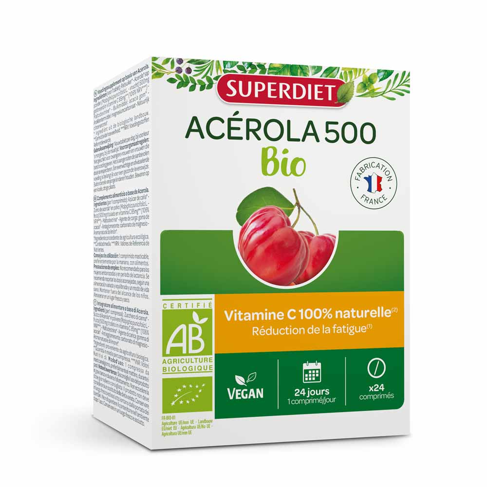 Superdiet Acerola 500 Biologica 24 compresse