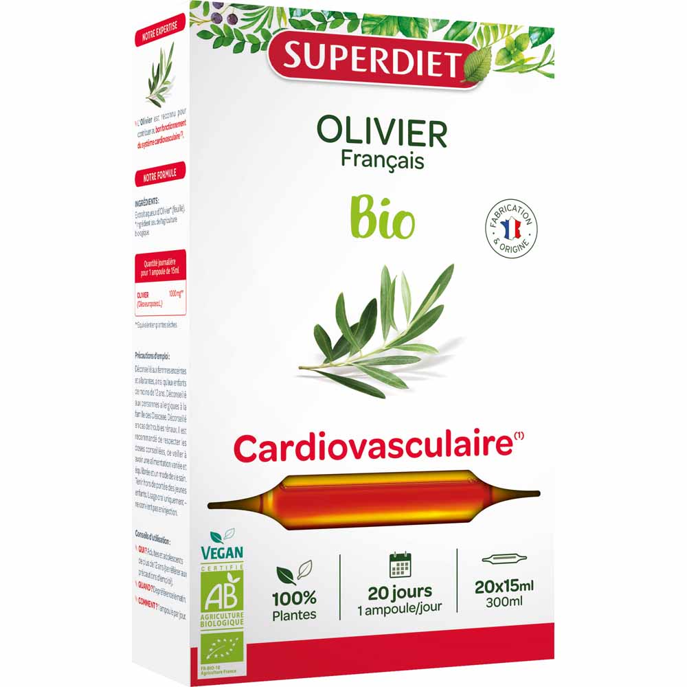 Superdiet Ulivo Organic Cardiovascular 20 Fiale 15ml
