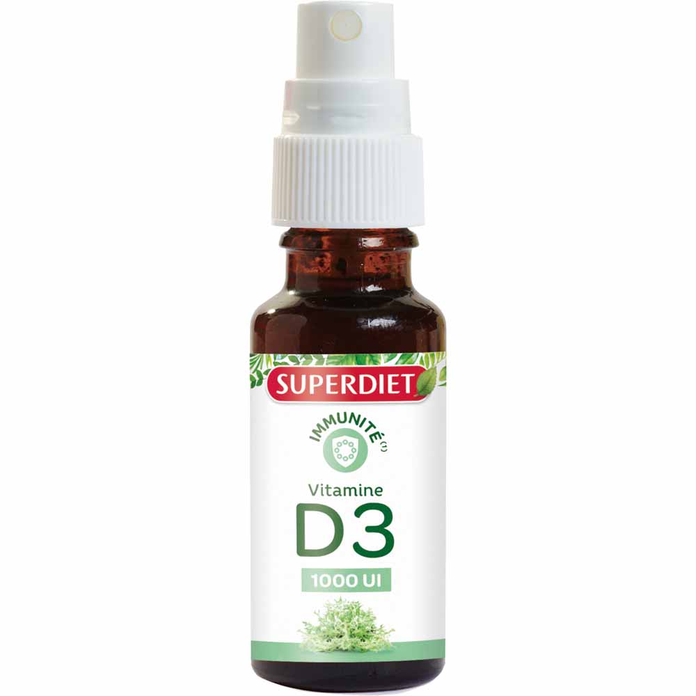 Superdiet Vitamine D3 Spray Origine della pianta 20ml