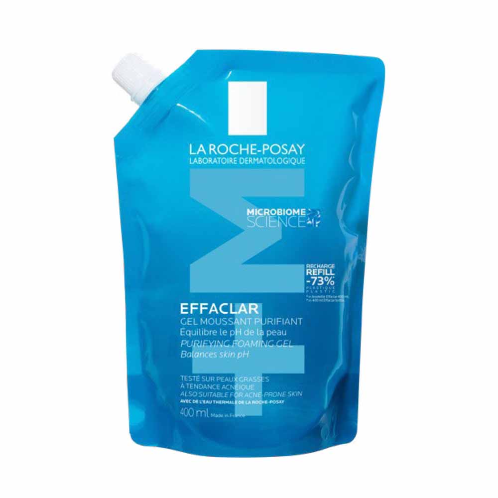 La Roche-Posay Effaclar Gel schiuma EcoRicica per pelli grasse con tendenza acneica 400 ml