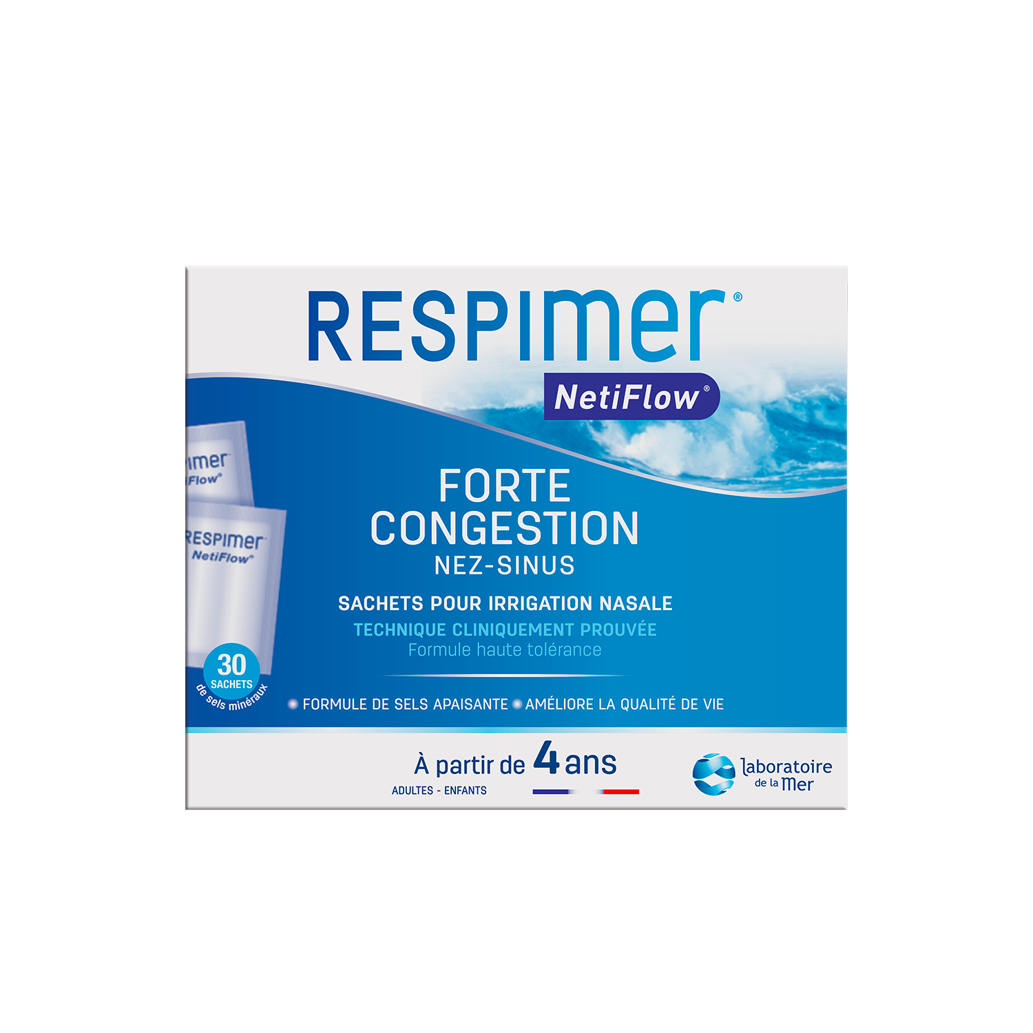 Respimer Bustine per irrigazione nasale Netiflow x16