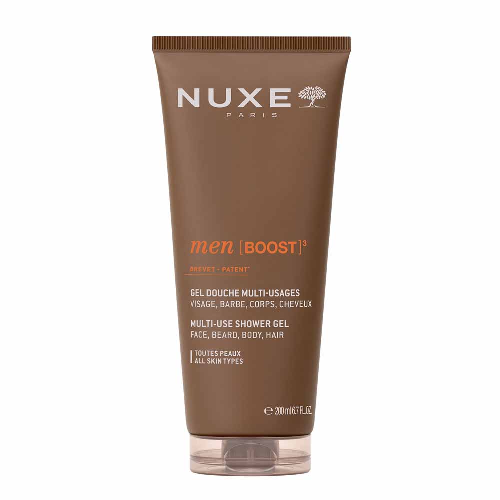 Nuxe Men [BOOST]³ Gel doccia multiuso per viso, barba, corpo e capelli 200 ml