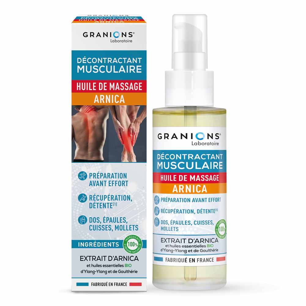 Granions Olio da massaggio decontratturante muscolare all'arnica 100 ml