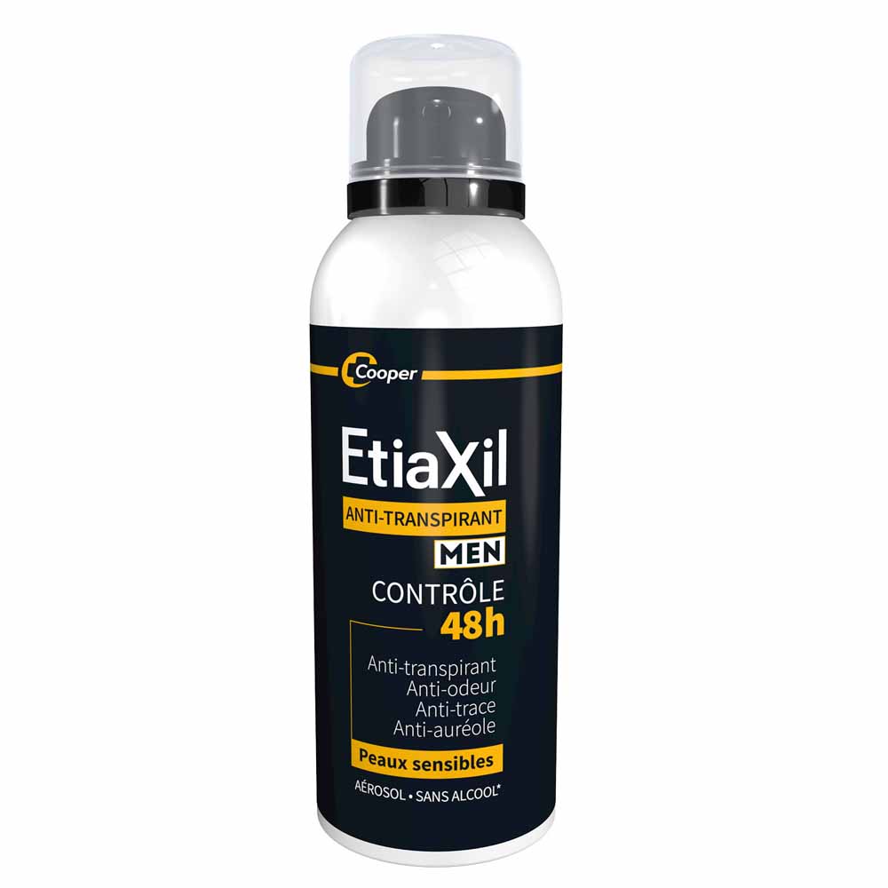 Etiaxil Anti-traspirante Deodorante spray uomo controllo 48h per pelli sensibili 150 ml