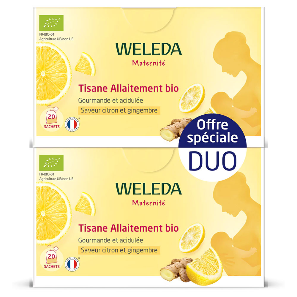 Weleda Tisana per l'allattamento bio gusto limone e zenzero 2 x 20 bustine