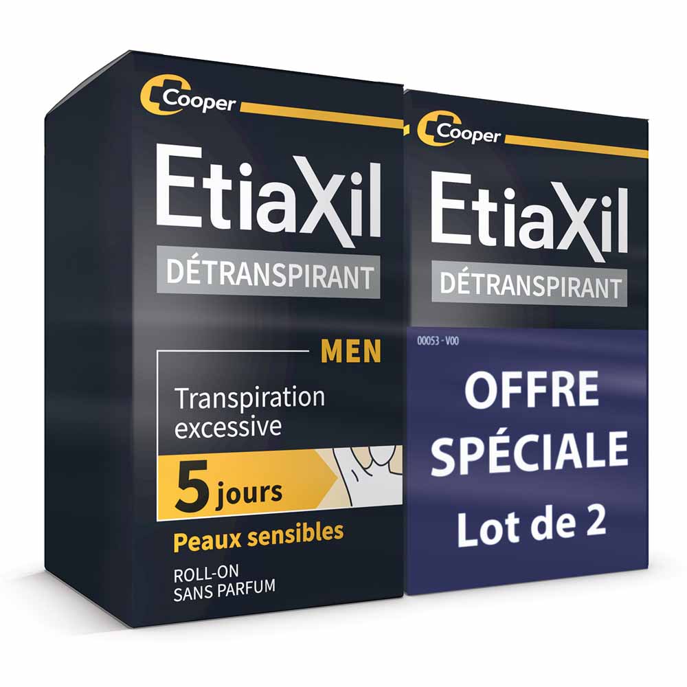 Etiaxil Detraspirante Roll-on Ascelle Men Pelle Sensibile 2x15ml