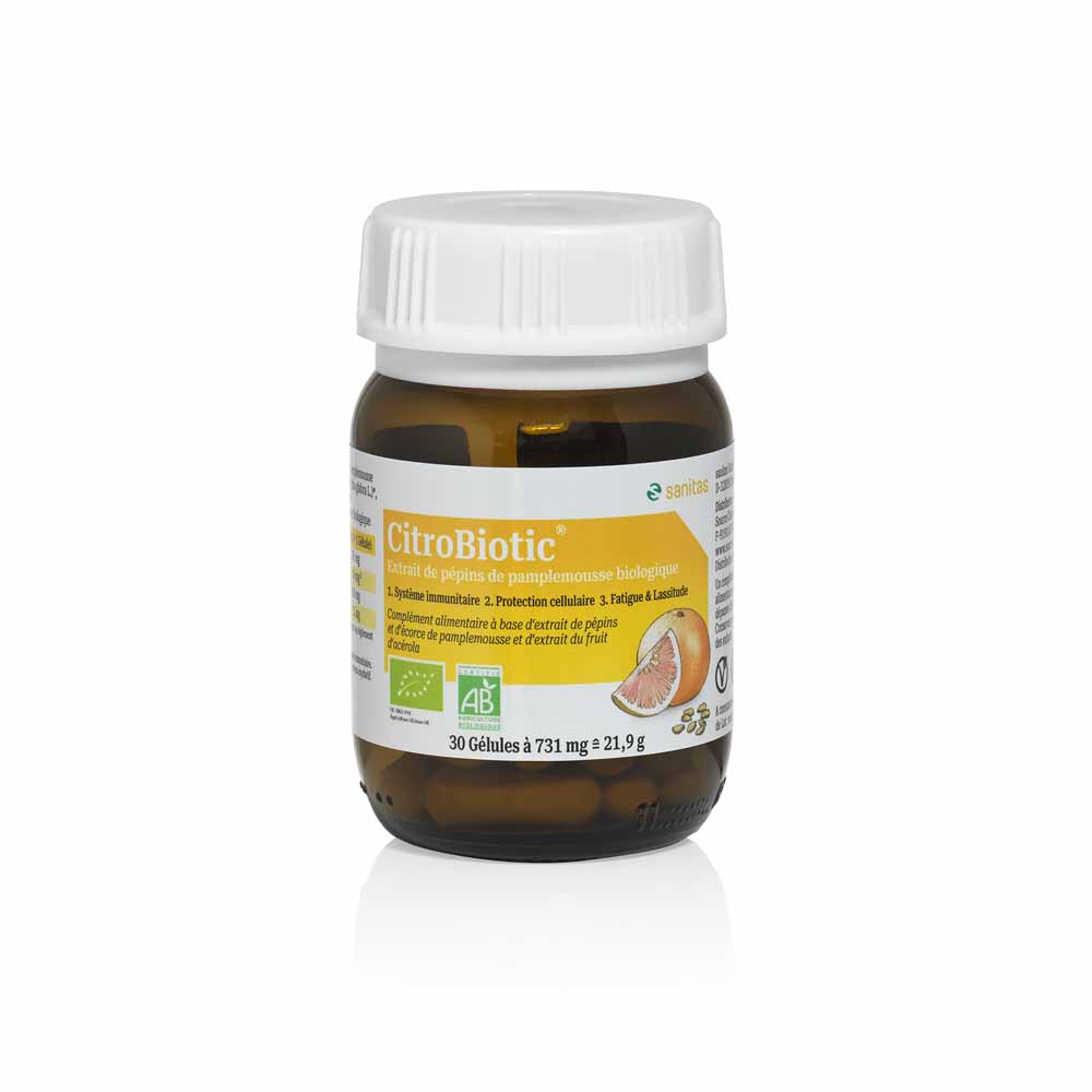 Citrobiotic Estratto di semi di pompelmo + acerola biologica 30 capsule