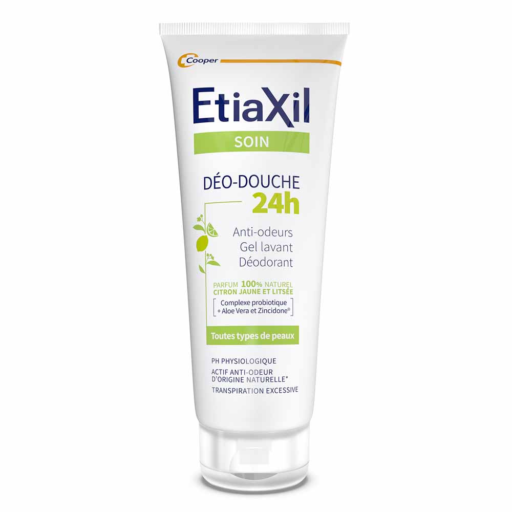 Etiaxil Doccia Gel doccia 24h al Limone per la sudorazione eccessiva Pelle Sensibile 200 ml