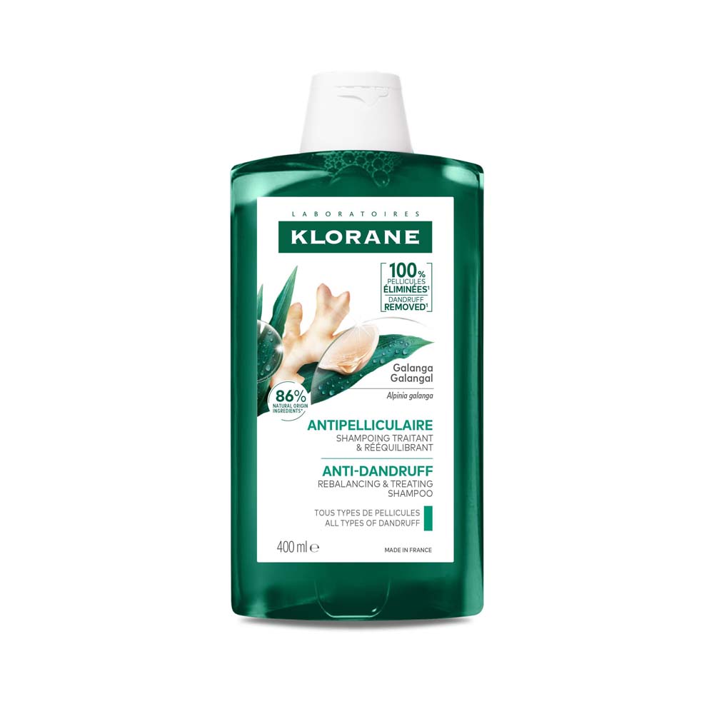 Klorane Galanga Shampooing Traitant et Rééquilibrant Antiforfora 400 ml