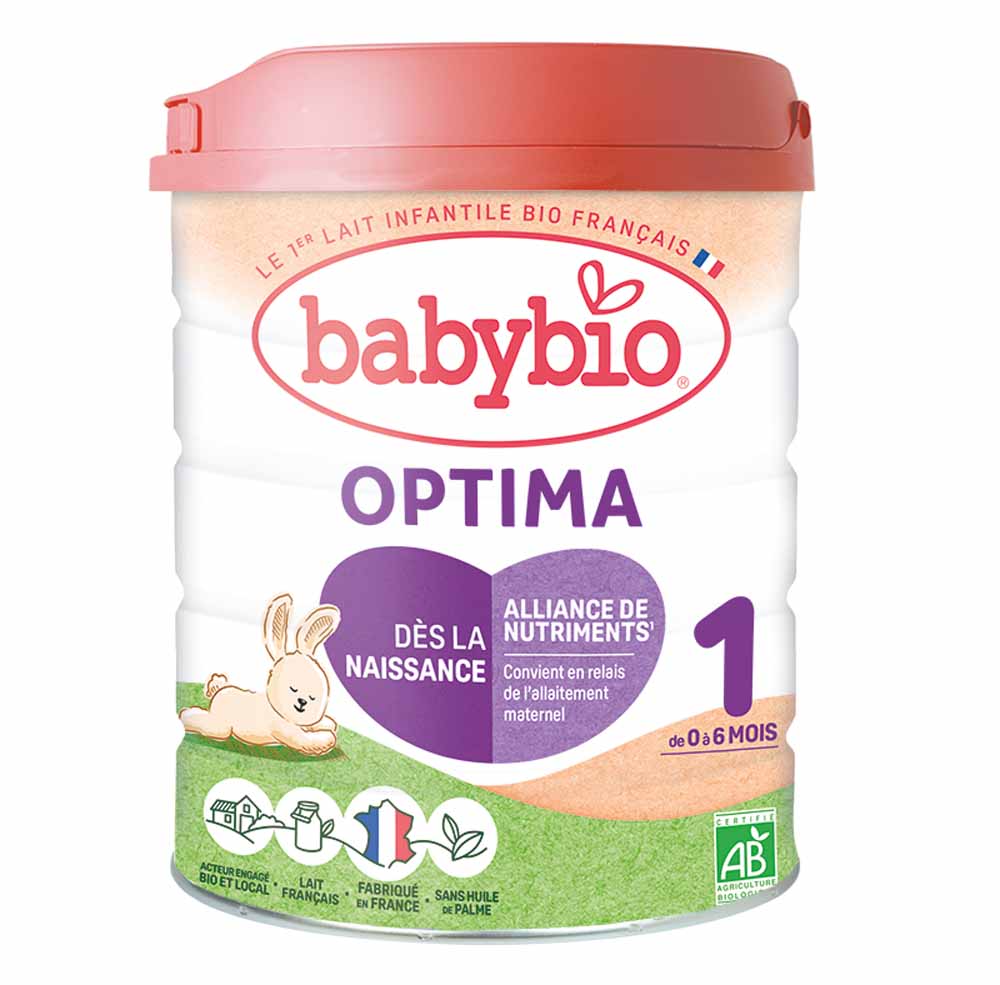 Babybio Latte per l'Infanzia Optima 1 Latte in polvere biologico 0-6 mesi De 0 A 6 Mois 800g