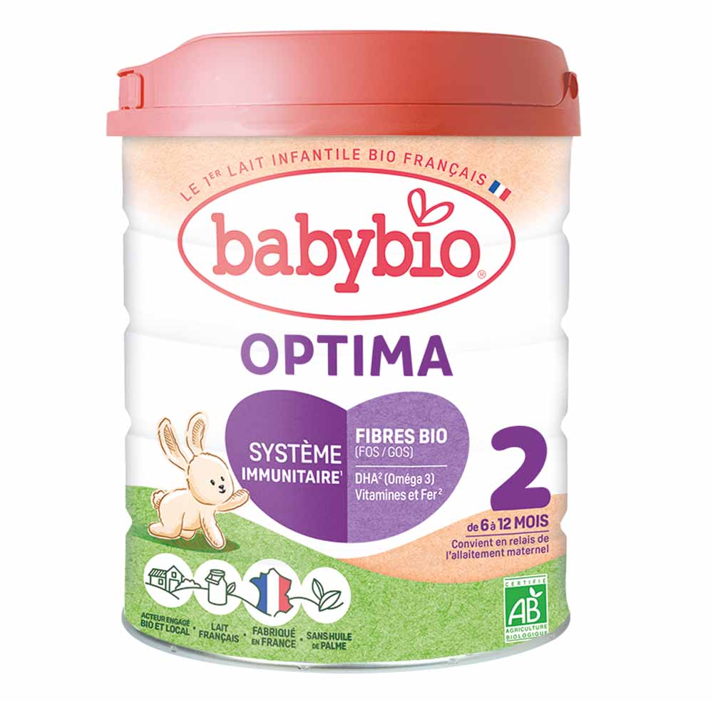 Babybio Latte per l'Infanzia Optima 2 Latte in polvere bio Da 6 mesi 800g