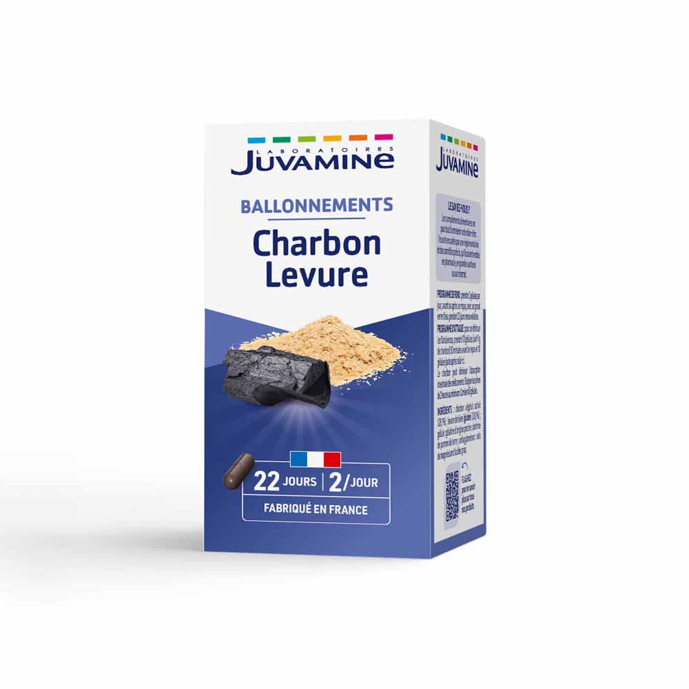 Juvamine Carbone vegetale + lievito 45 capsule