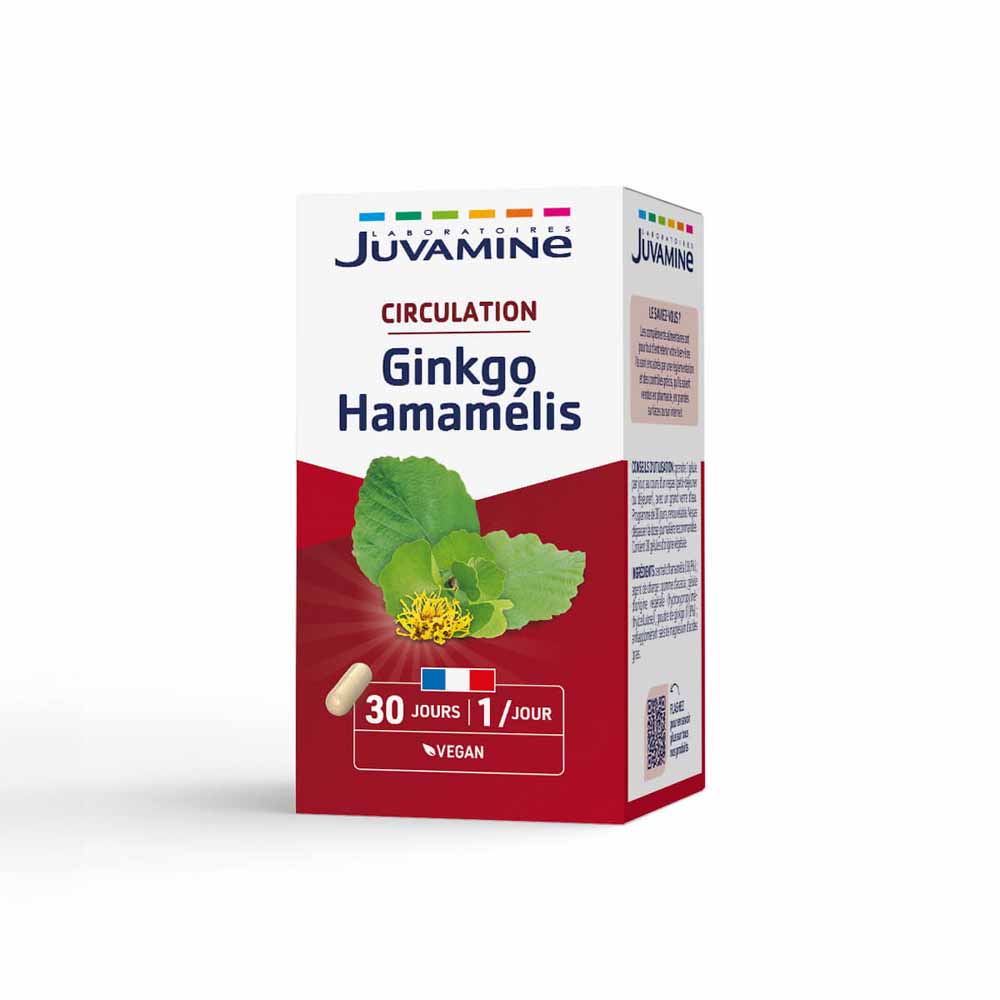 Juvamine Ginkgo hamamelis circolazione 30 capsule