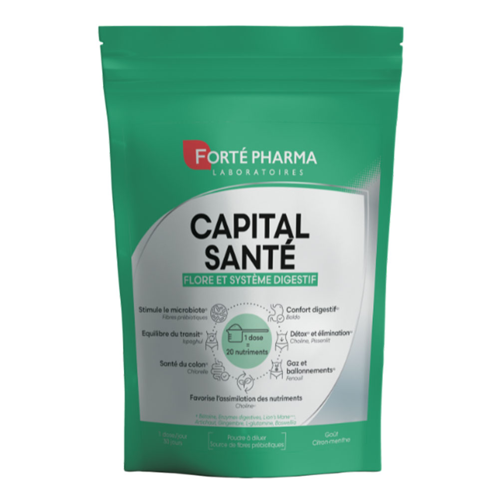 Forté Pharma Capital Santé Flore et Système digestif Goût citron-menthe 240g