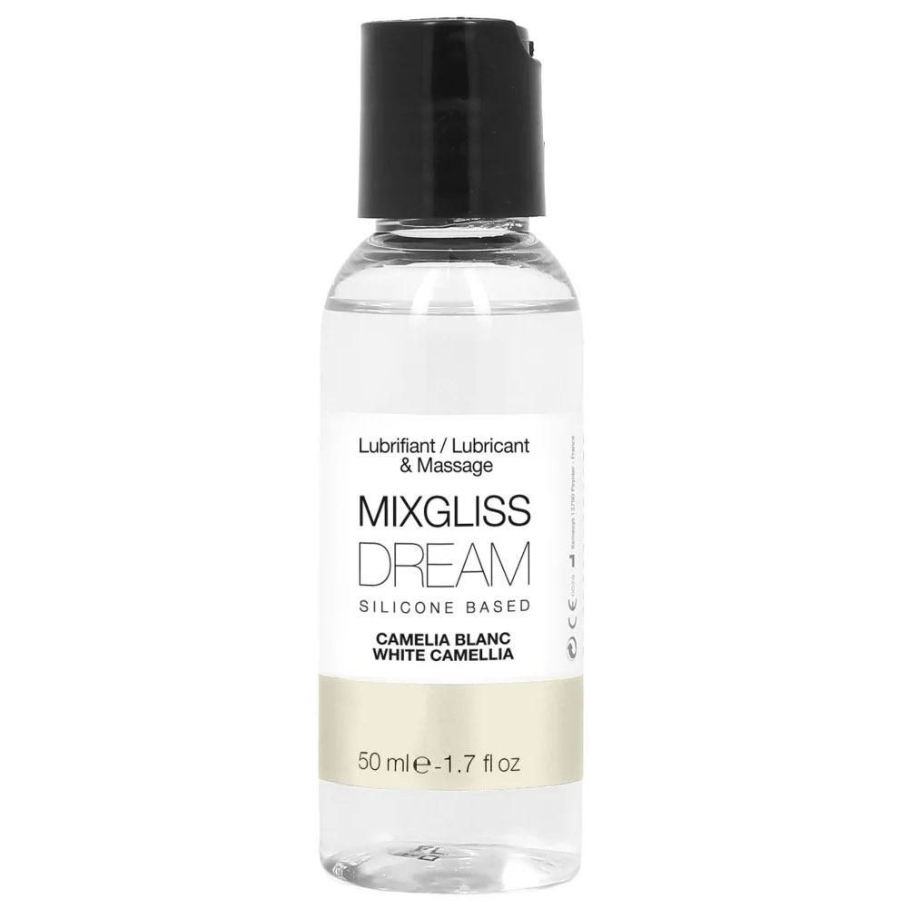 Mixgliss Lubrificante e gel massaggio a base di silicone profumo camelia bianco 50 ml