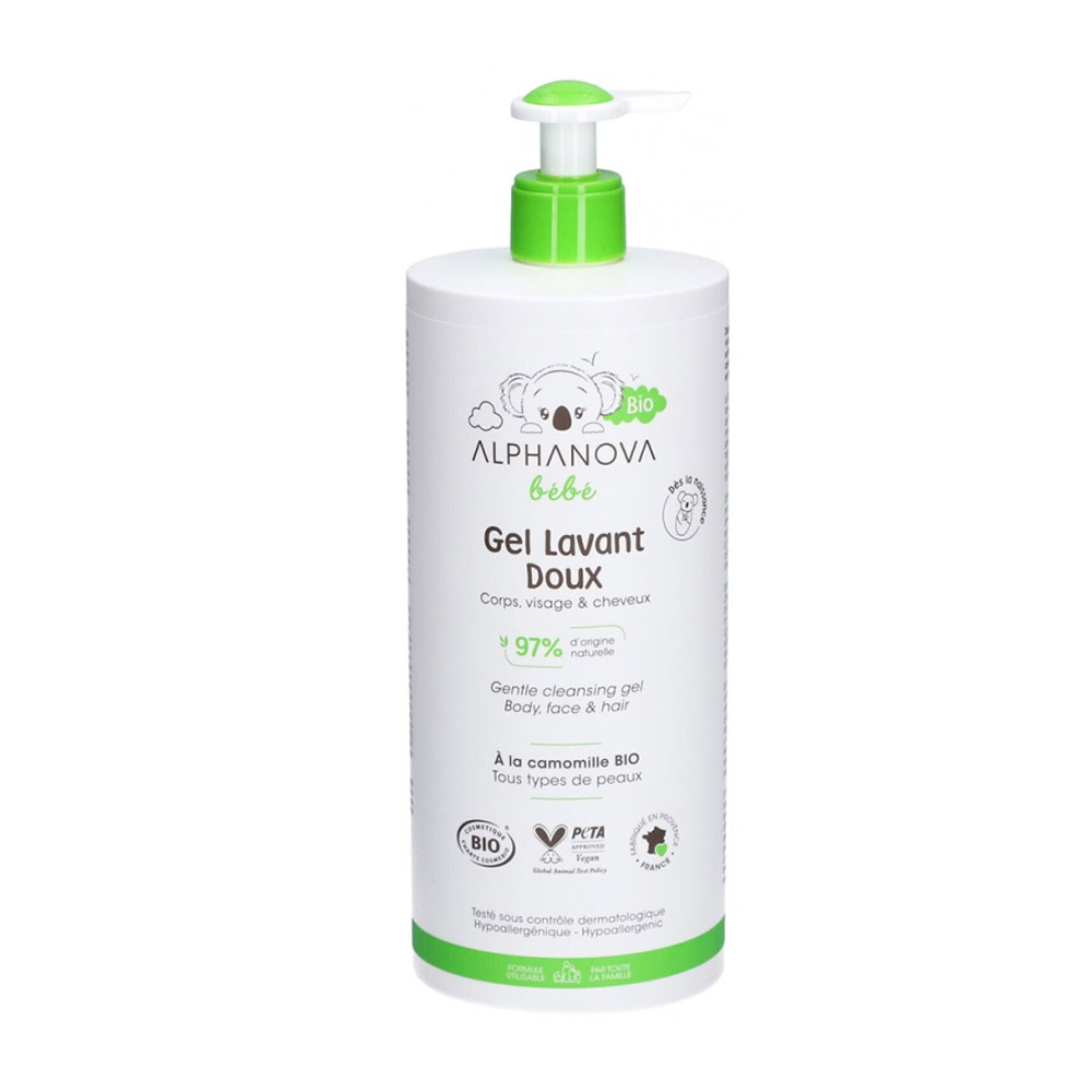 Alphanova Bébé Dermo-detergente per il bagno Bebe Bio 1l