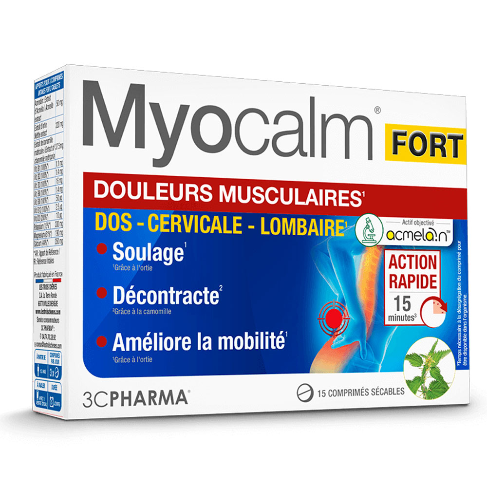 3C Pharma Myocalm Fort per dolori muscolari 15 compresse