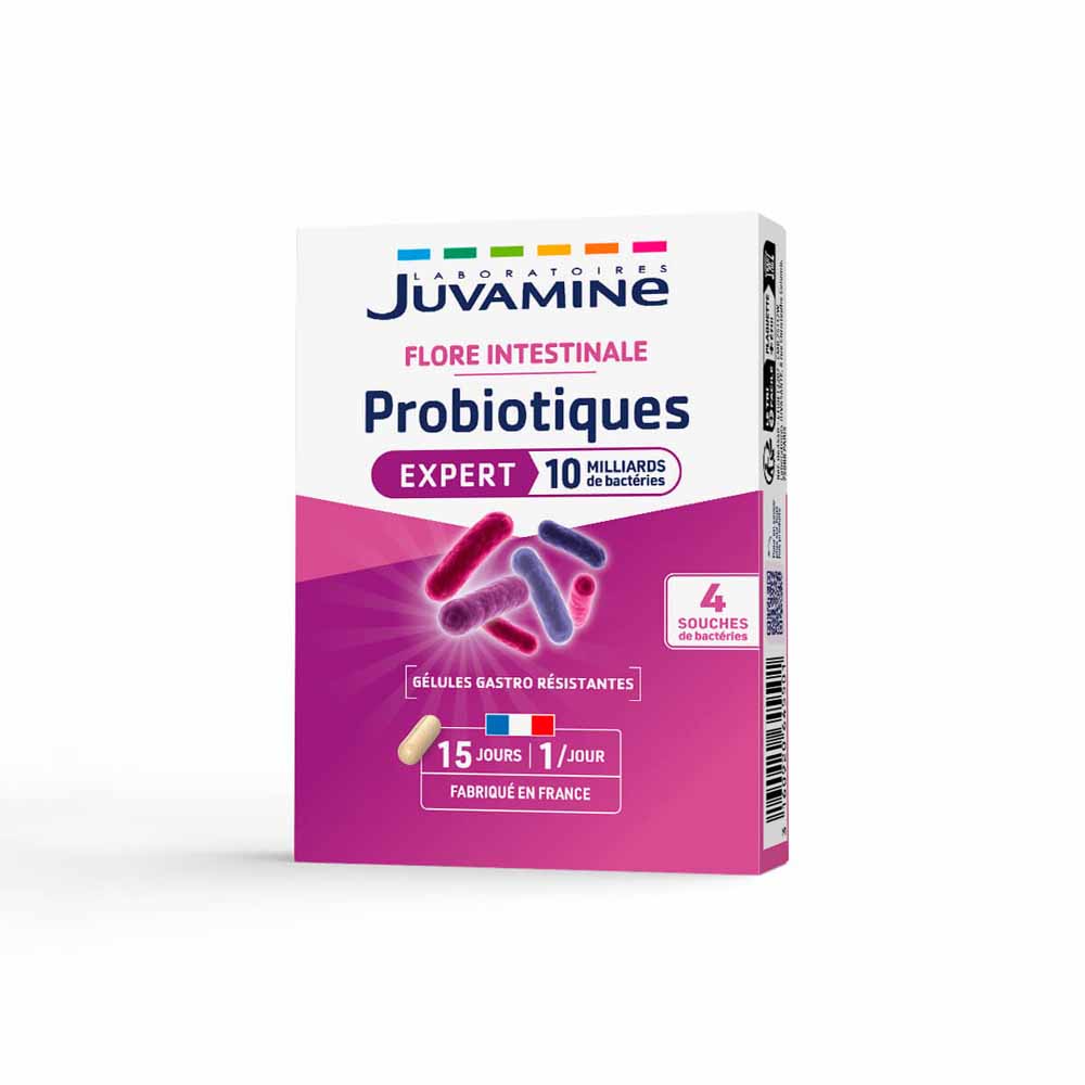 Juvamine Probiotici equilibrio 4 ceppi per la digestione 15 capsule