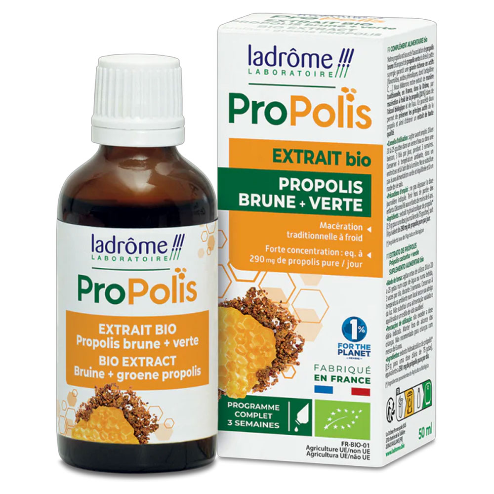 Ladrôme Propolis Estratto bio bruno + verde 50 ml